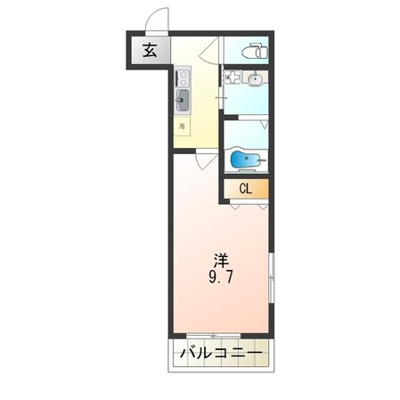 出屋敷駅 徒歩6分 2階の物件間取画像